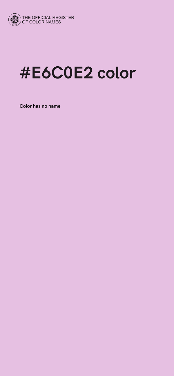#E6C0E2 color image