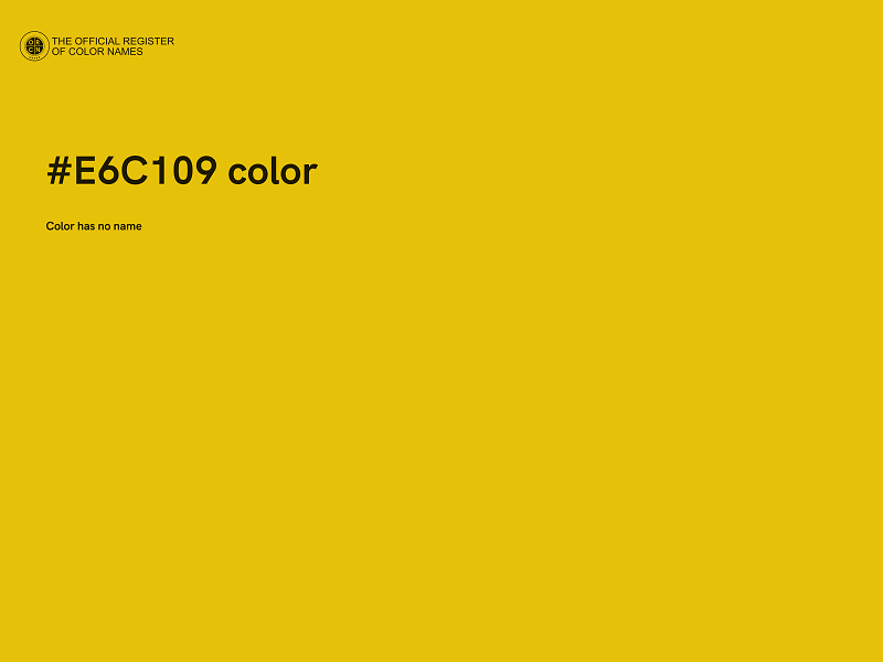 #E6C109 color image