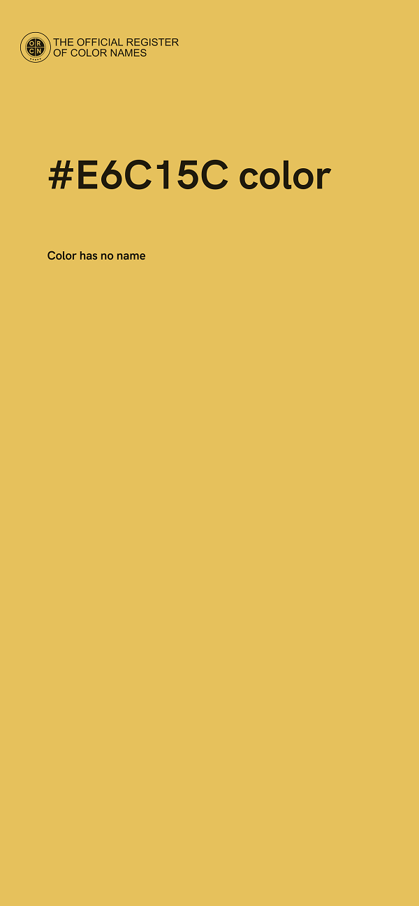 #E6C15C color image