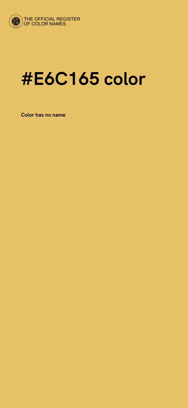 #E6C165 color image