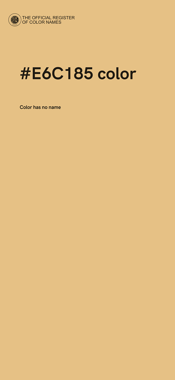 #E6C185 color image