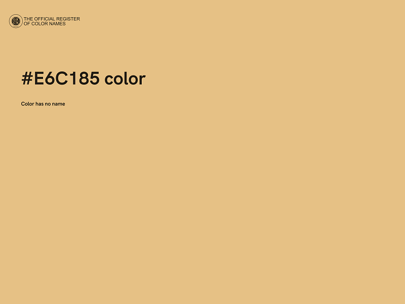 #E6C185 color image