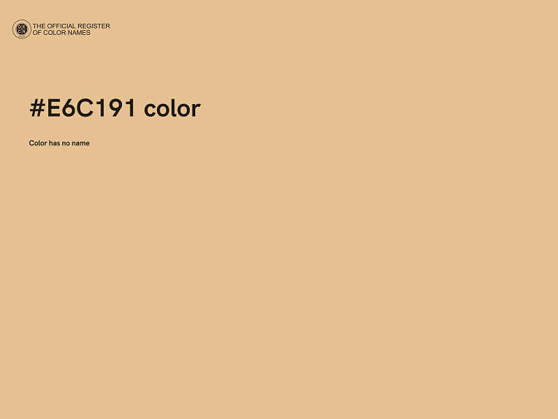 #E6C191 color image