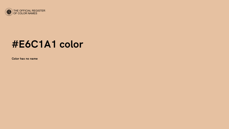#E6C1A1 color image
