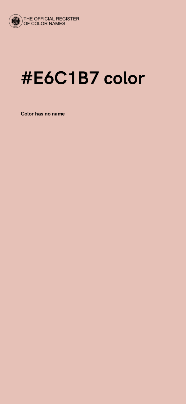 #E6C1B7 color image