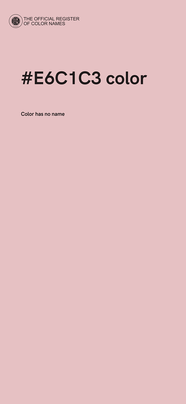 #E6C1C3 color image