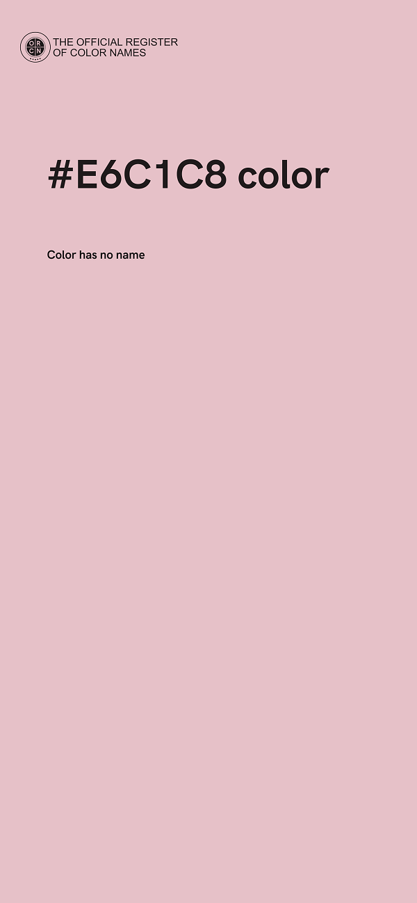 #E6C1C8 color image