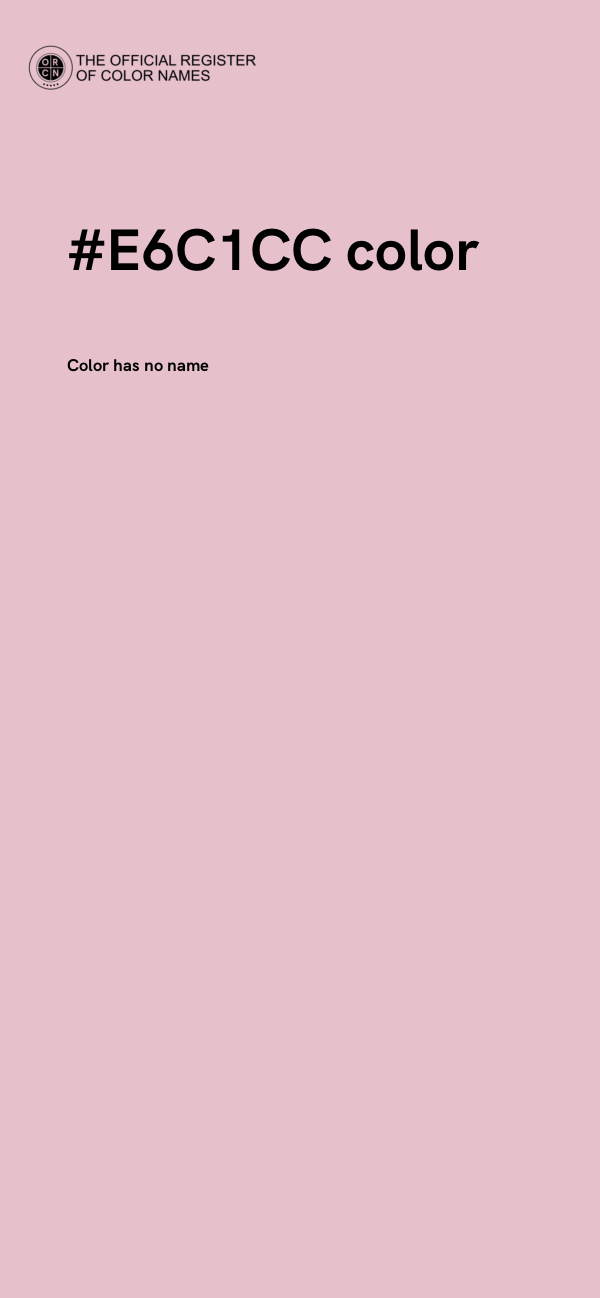 #E6C1CC color image