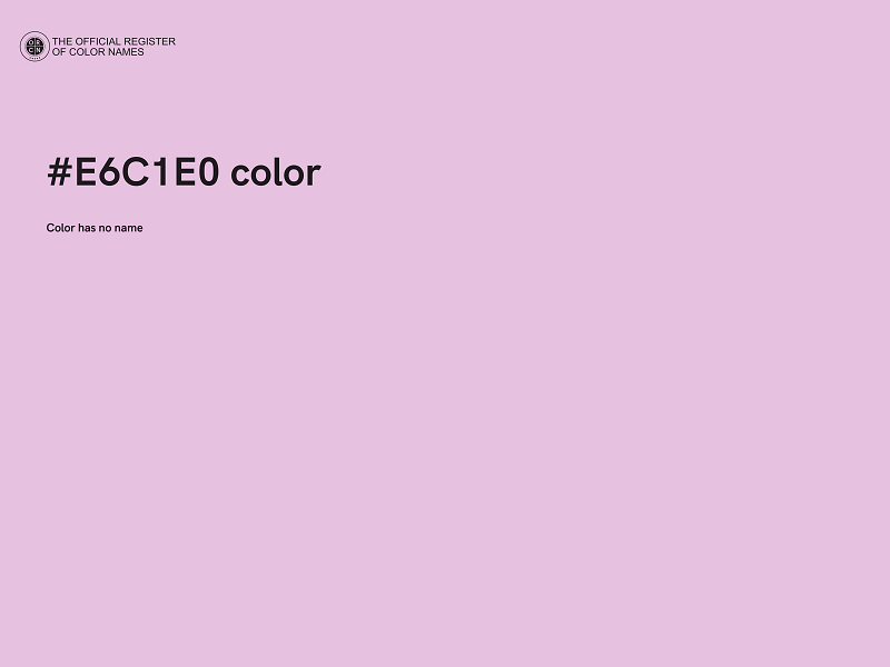 #E6C1E0 color image