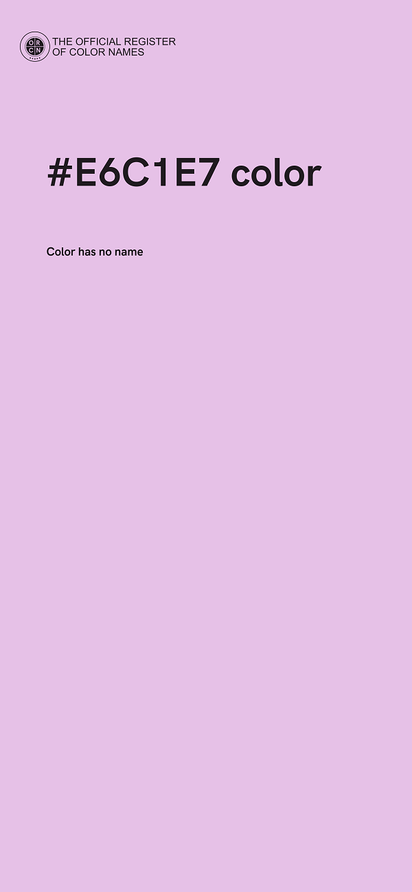 #E6C1E7 color image