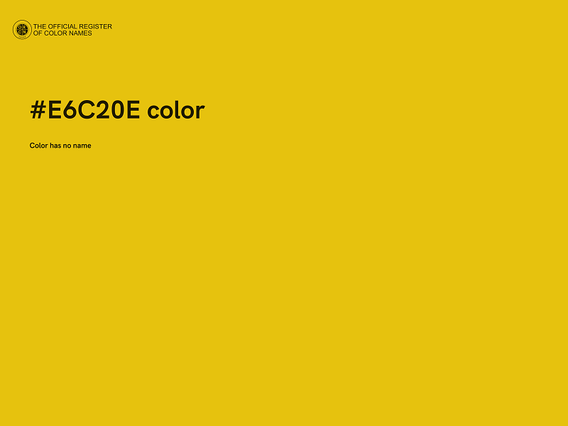 #E6C20E color image