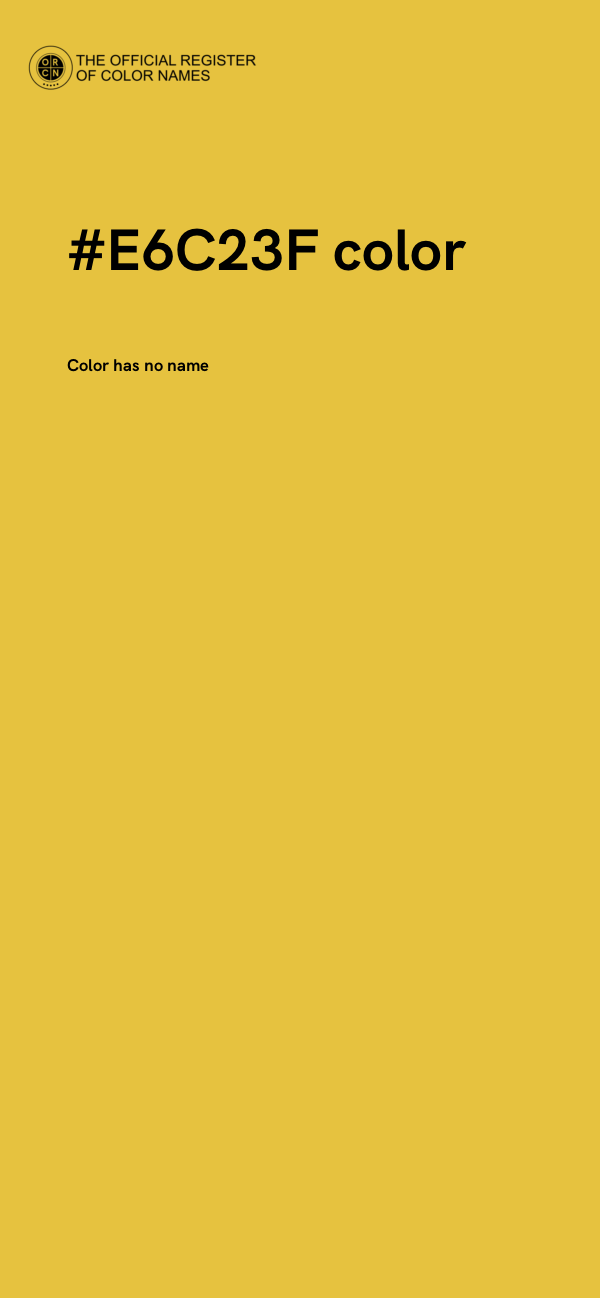 #E6C23F color image