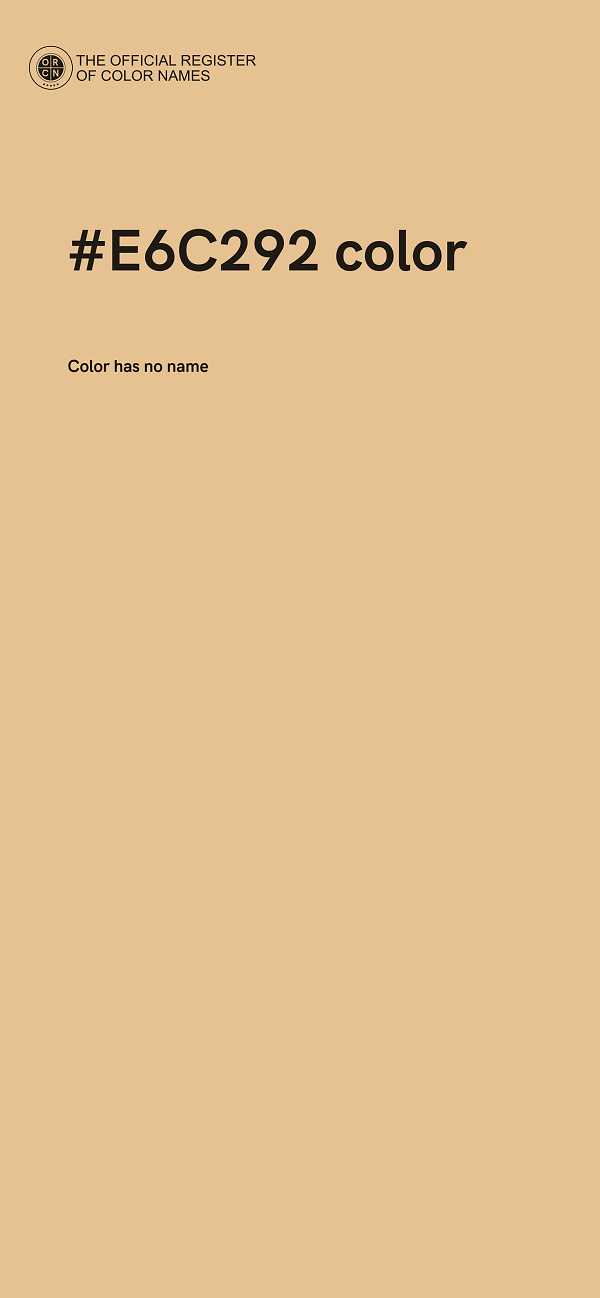 #E6C292 color image