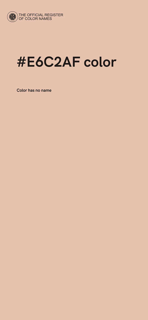 #E6C2AF color image