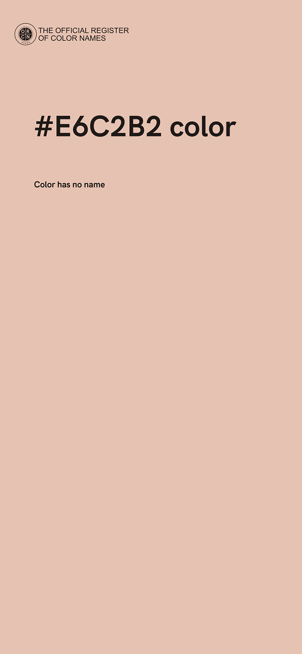 #E6C2B2 color image
