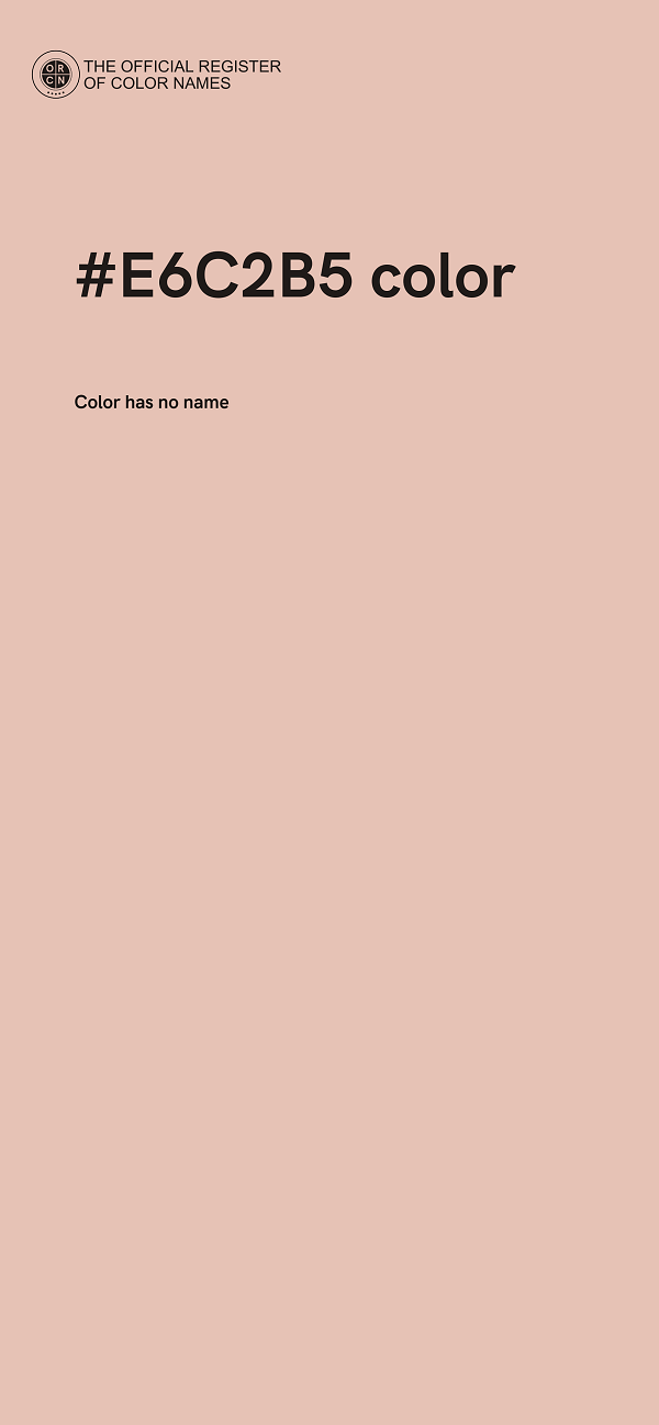 #E6C2B5 color image
