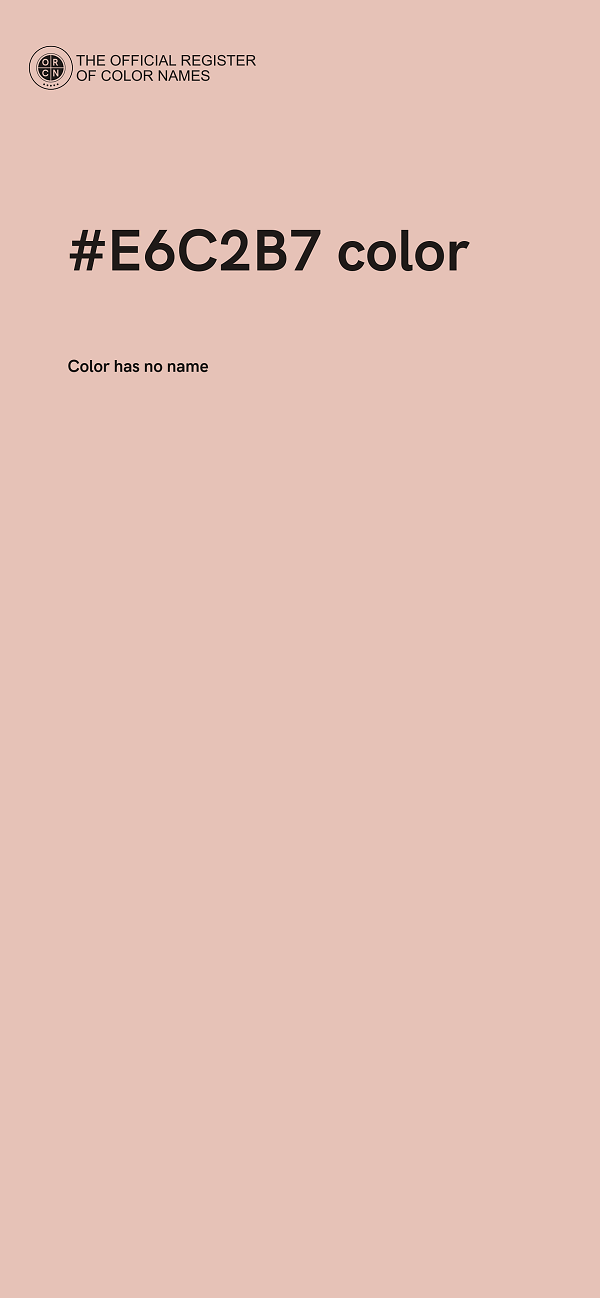 #E6C2B7 color image