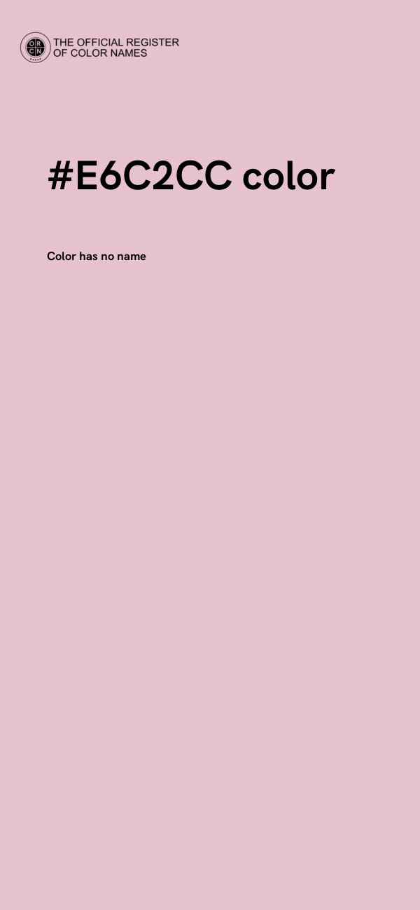 #E6C2CC color image
