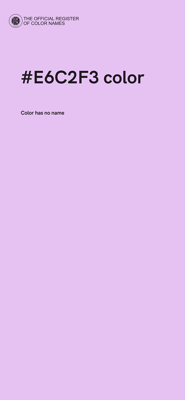 #E6C2F3 color image