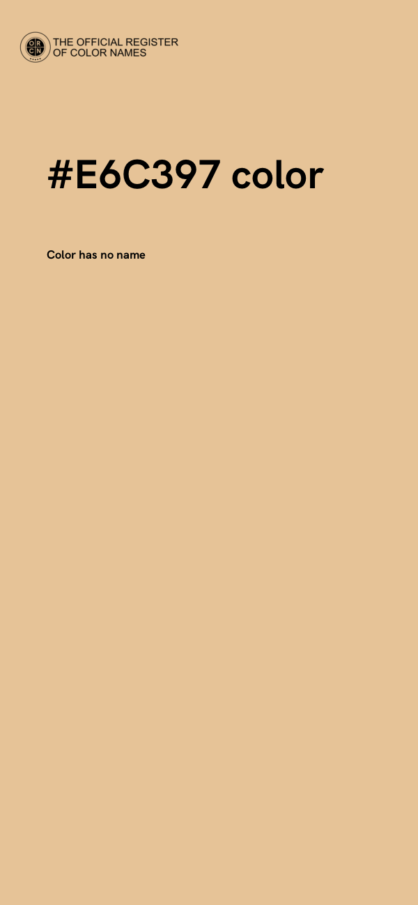 #E6C397 color image