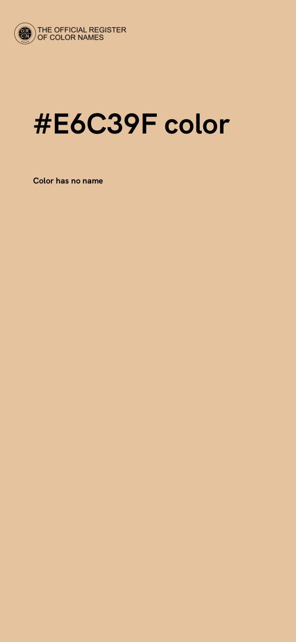#E6C39F color image