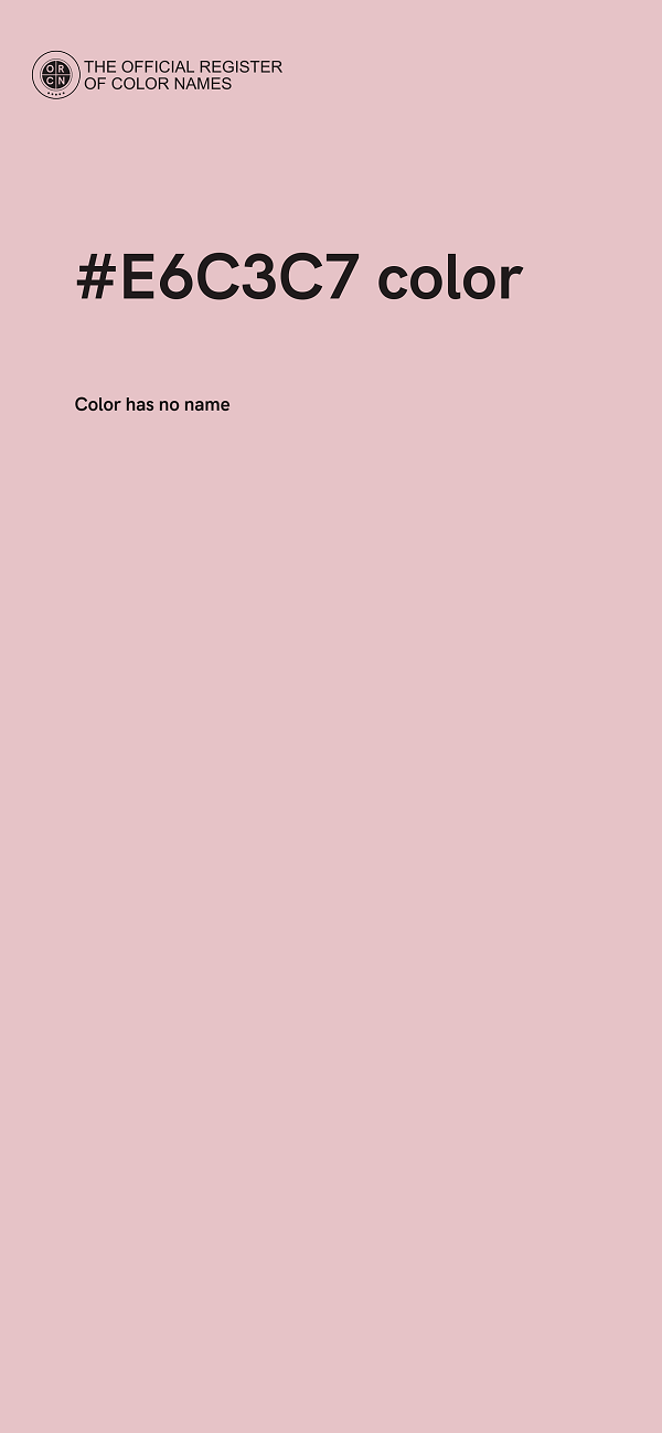 #E6C3C7 color image