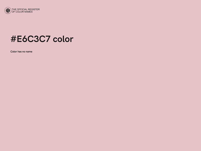 #E6C3C7 color image