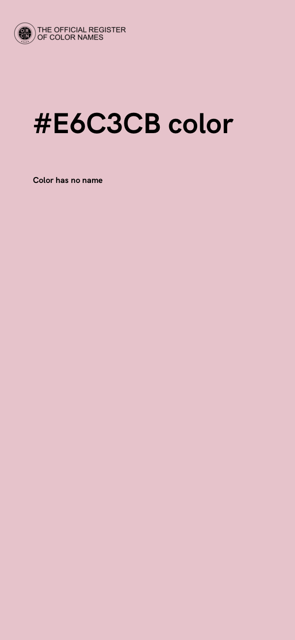 #E6C3CB color image