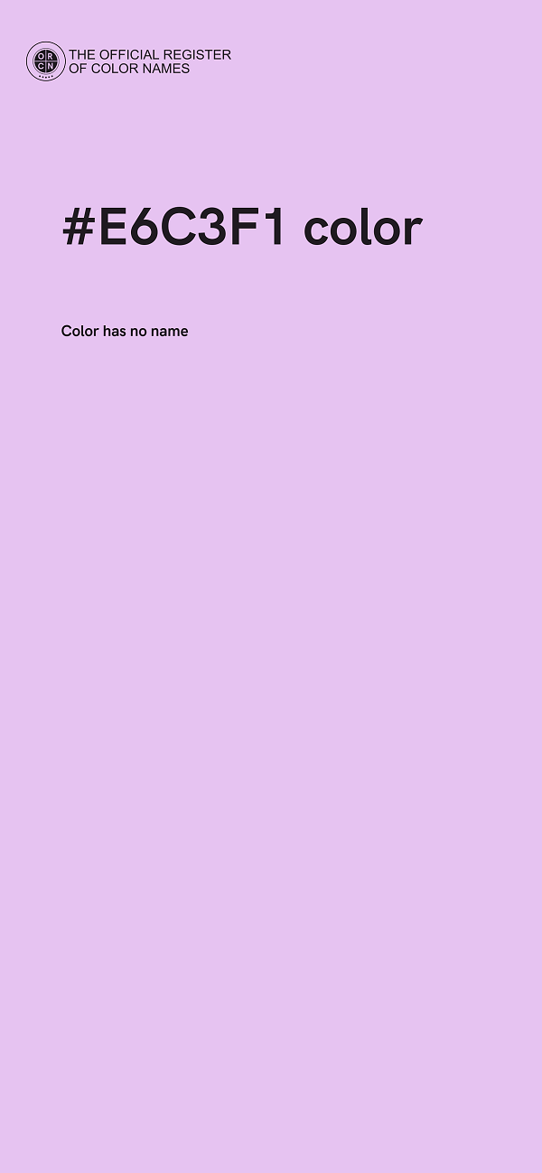 #E6C3F1 color image