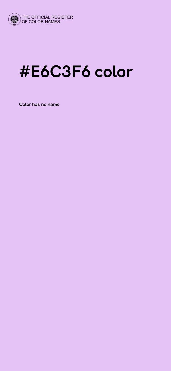 #E6C3F6 color image