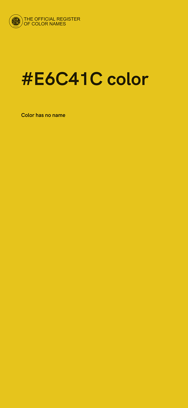 #E6C41C color image