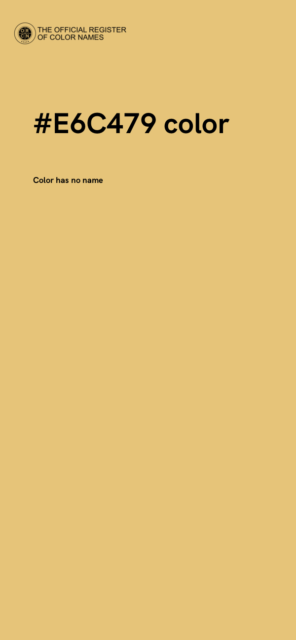#E6C479 color image