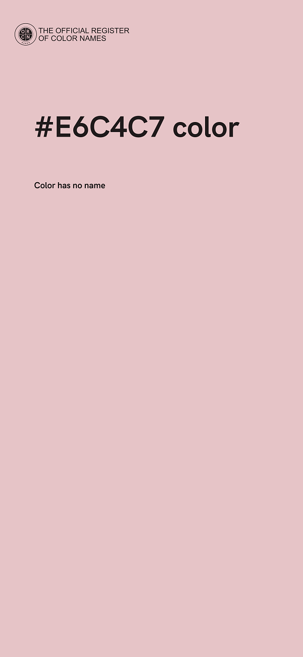 #E6C4C7 color image