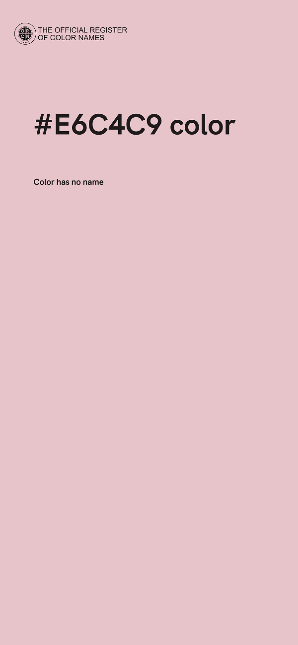#E6C4C9 color image