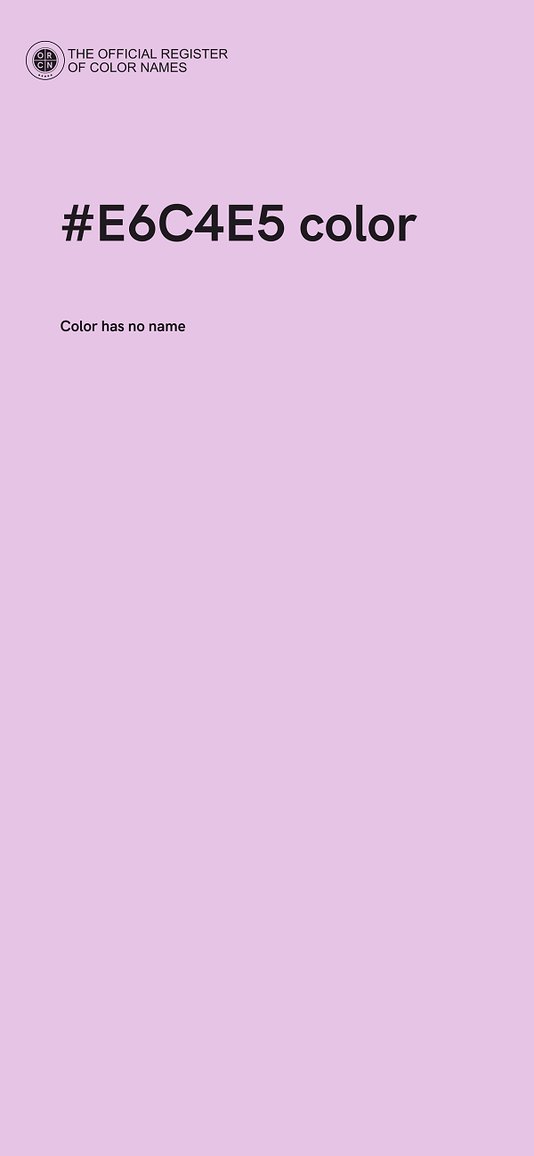 #E6C4E5 color image