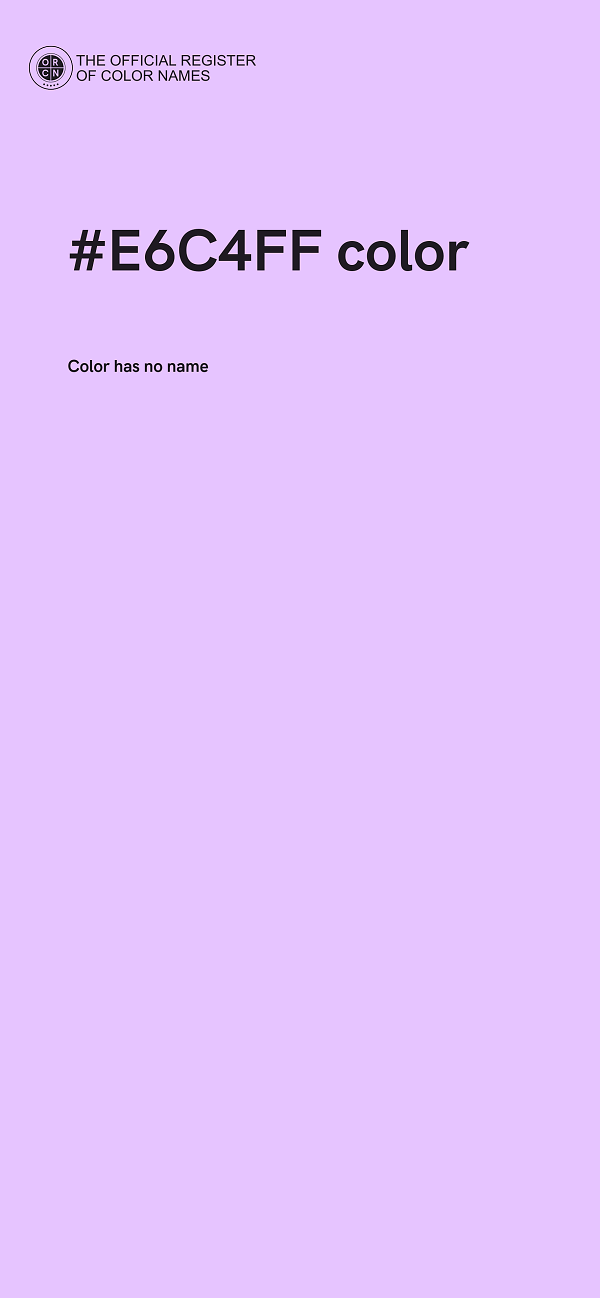 #E6C4FF color image