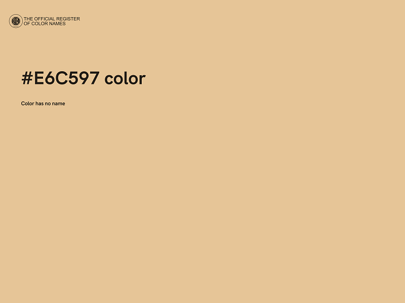 #E6C597 color image