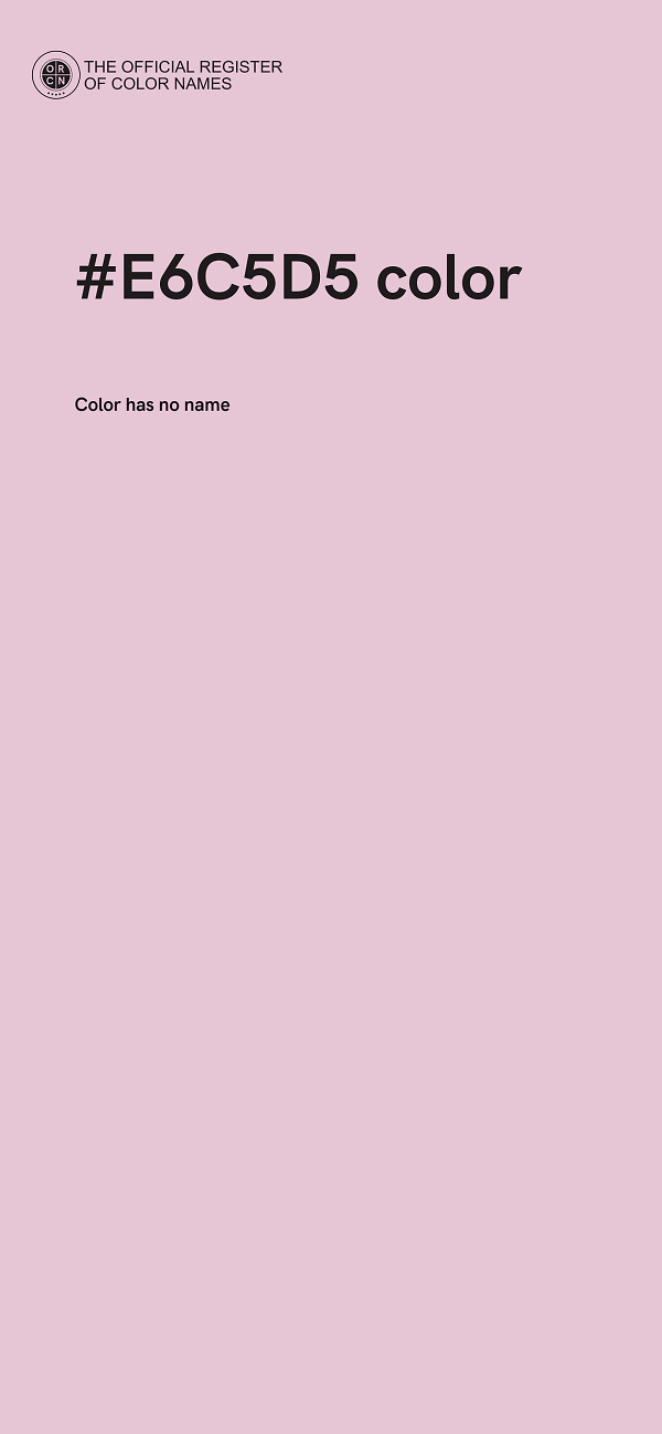 #E6C5D5 color image