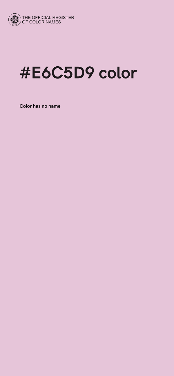 #E6C5D9 color image