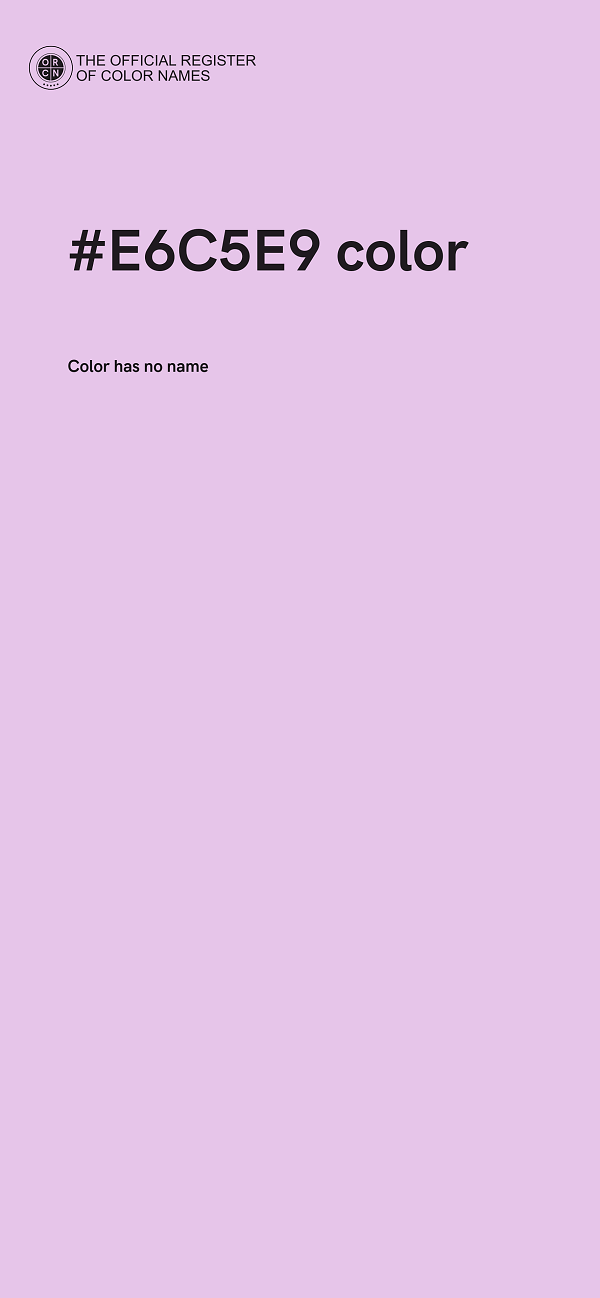 #E6C5E9 color image