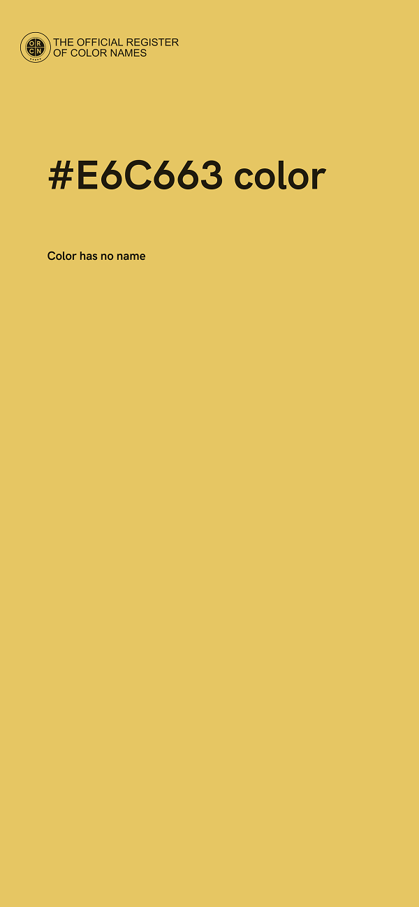 #E6C663 color image