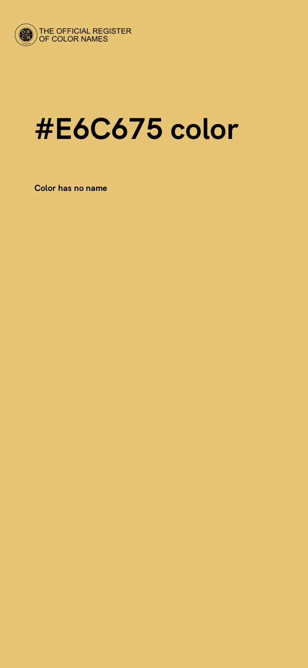 #E6C675 color image