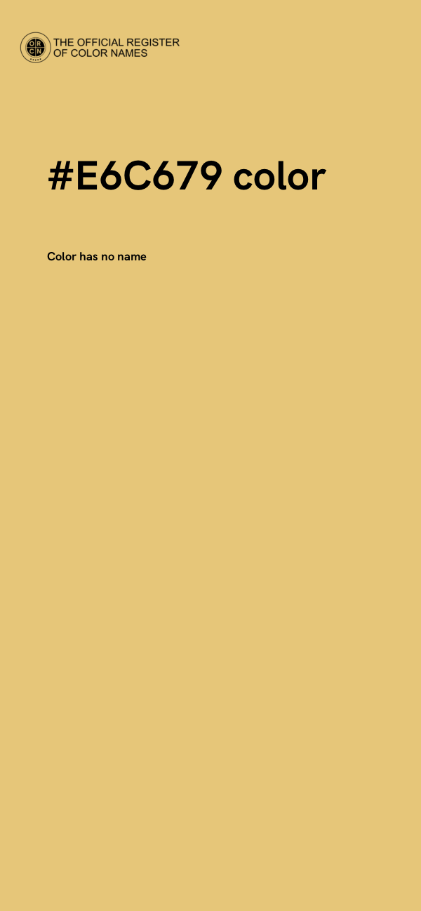 #E6C679 color image