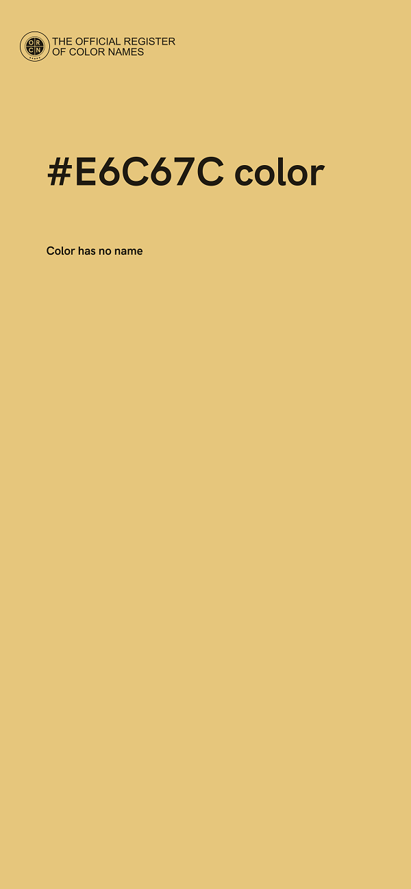 #E6C67C color image