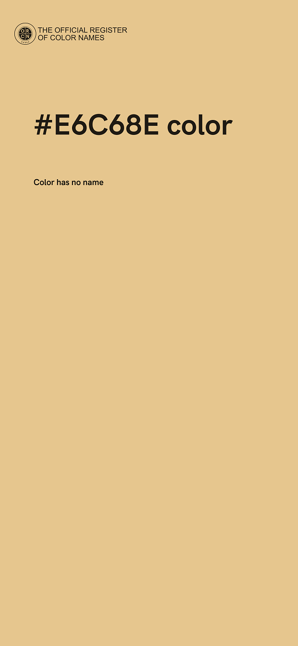 #E6C68E color image