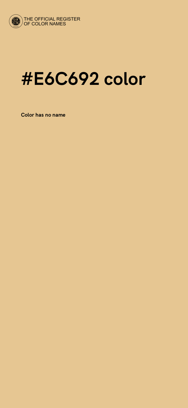 #E6C692 color image