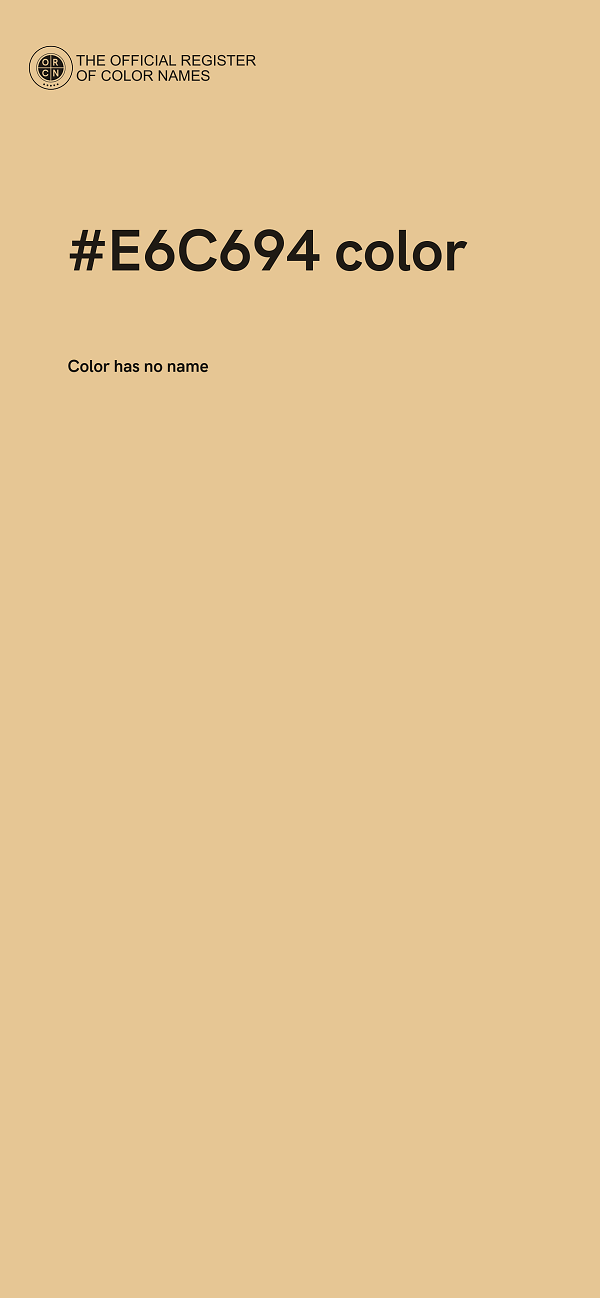 #E6C694 color image