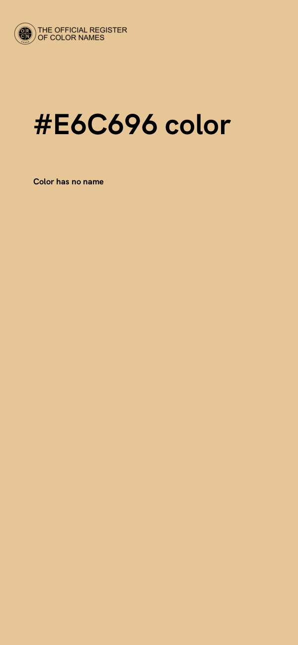 #E6C696 color image