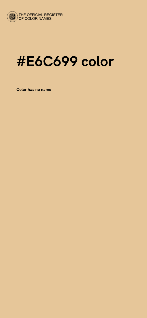 #E6C699 color image