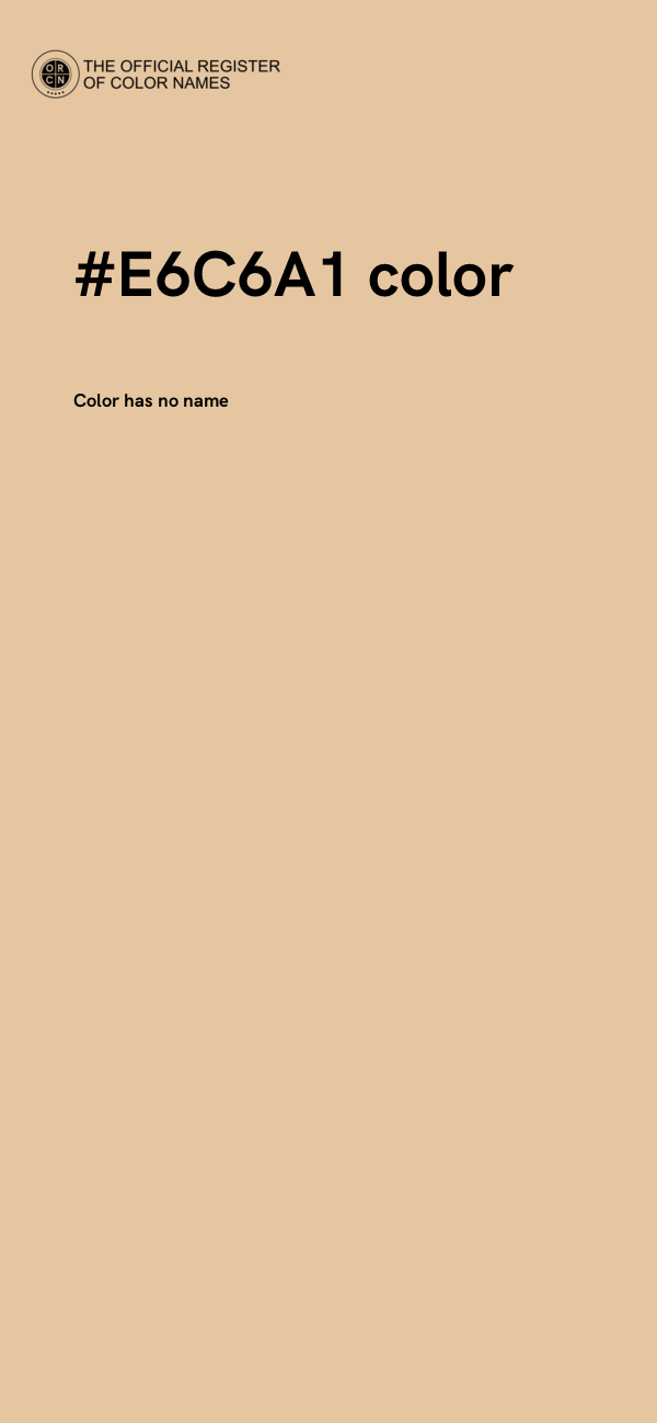 #E6C6A1 color image
